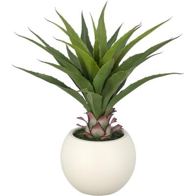 Kunstpflanze CREATIV GREEN "Agave salmiana", grün, H:65cm, Obermaterial: 100% Kunststoff, Kunstpflanzen, Kunstpflanze, mit naturgetreuem Blattwerk