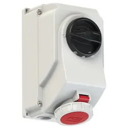 PCE 75142-6 CEE-Steckdose abschaltbar 16A 4p 6h IP66/IP67 751426