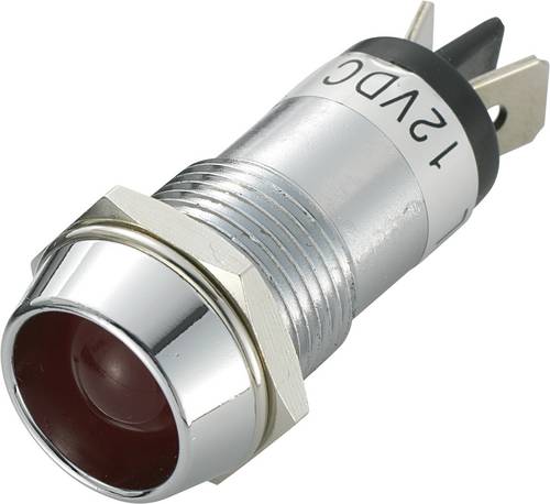 TRU Components TC-R9-86L-01-WR LED-Signalleuchte Rot 12 V/DC