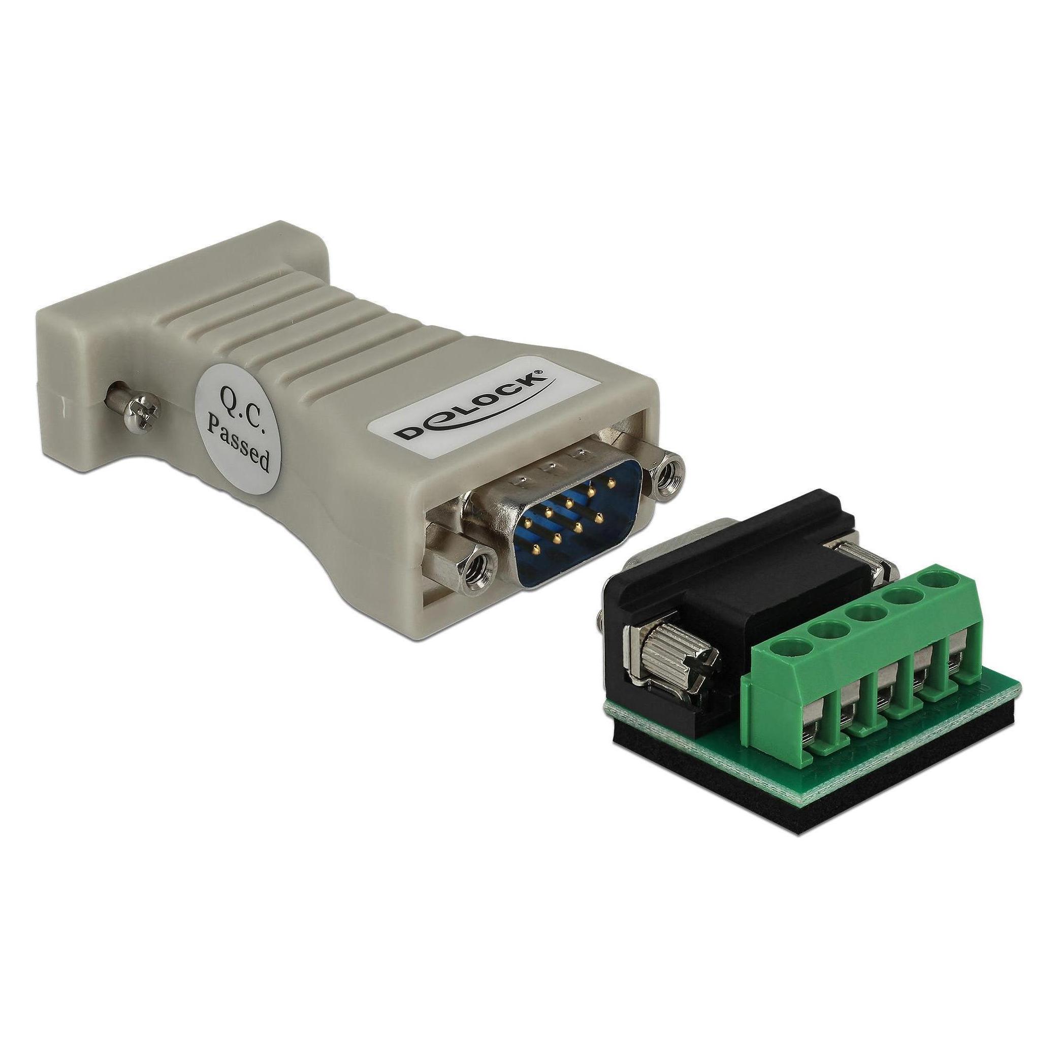 Delock Steckverbinder RS232 - RS422/485 Terminal Block, ESD-Schutz (0.06 m) (62920)