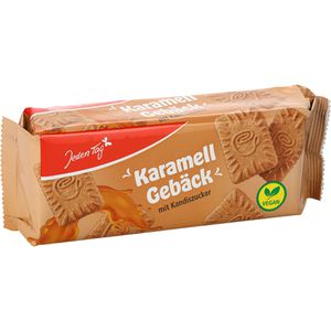 JedenTag Kekse Karamell Gebäck, laktosefrei & vegan, mit Kandiszucker, 250 g