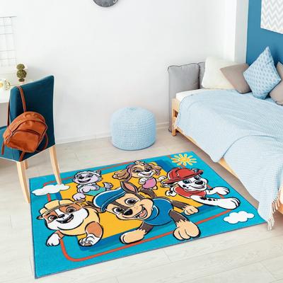 "Licensed Nickelodeon Paw Patrol Team Multi-Colored Easy Care Non-Slip Soft Polyester Kids Rug 3x5 - 3' 4"" x 4' 6"""