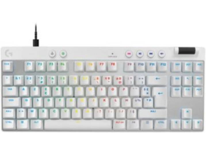 Logitech - Clavier Gamer G Pro X Tkl Rapid Blanc