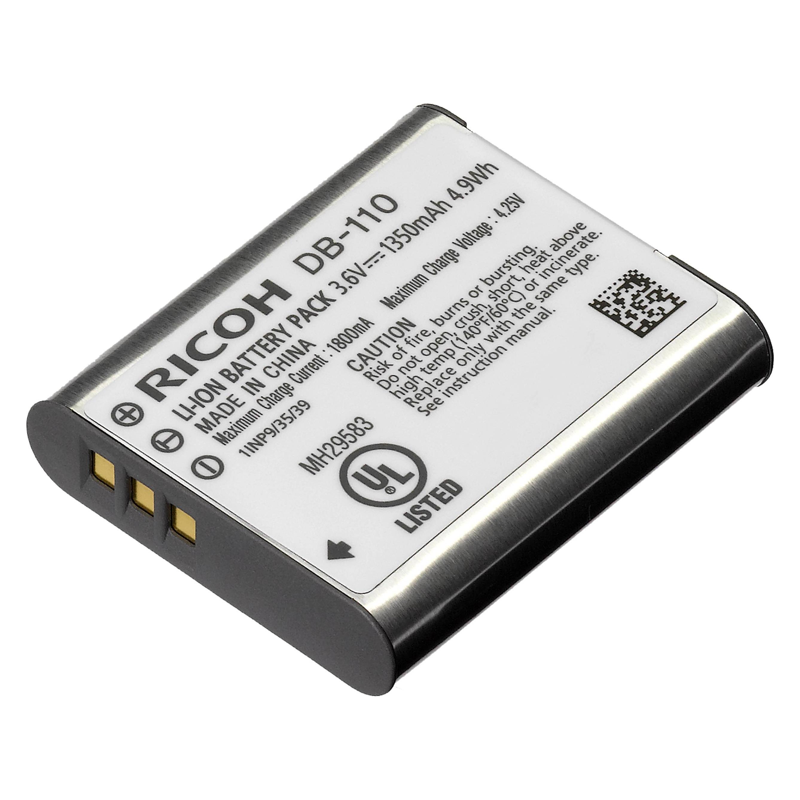 Ricoh DB-110 Lithium-Ionen Akku fü GRIII (Kamera Akku) (37838)
