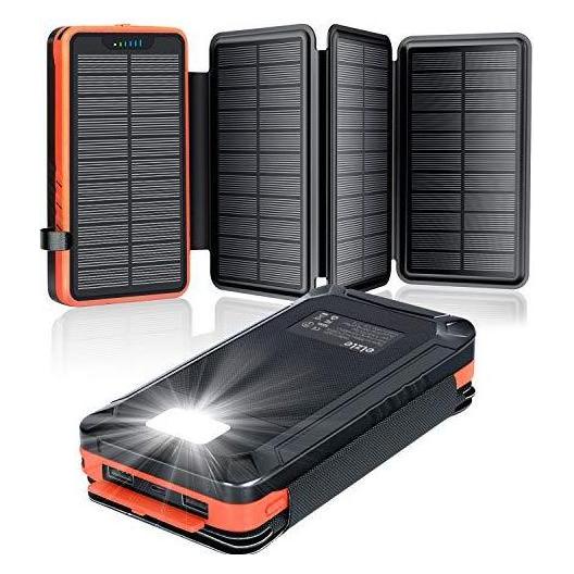 Elzle Solar PowerBank (26800 mAh, 99.16 Wh) (B08NDN52R6)