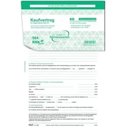 Kaufvertrag für Gegenstände aller Art, 1 x 2 Blatt, DIN A4, SD - 10 Stück