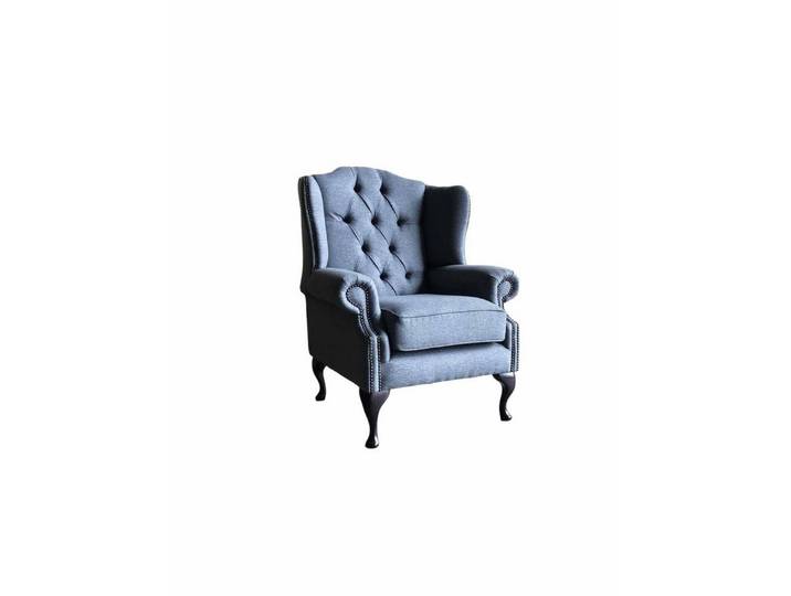 Xlmoebel Chesterfield-Sessel Luxuriöser Ohrensessel aus Textil im modernen Design (1-St., Ohrensessel), Made in Europa