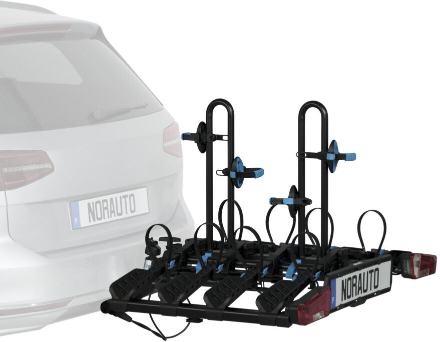 Porte-vélos Sur Attelage Norauto Deck 200-4 Pour 4 Vélos