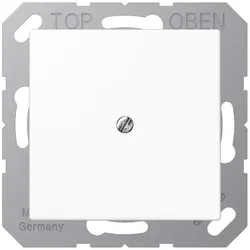 Jung A590AWW Leitungsauslass mit Zugentlastung, Duroplast, Serie A, alpinweiß A 590 A WW