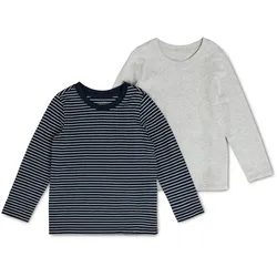 Tchibo - 2 Kinder Langarmshirts - Kinder - Gr. 98/104 - dunkelblau