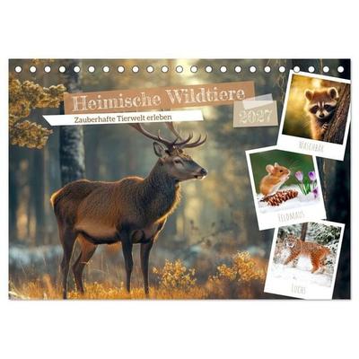 Heimische Wildtiere - Das Vermächtnis der Natur (Tischkalender 2027 DIN A5 quer), CALVENDO Monatskalender