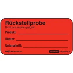 HACCP "Rückstellprobe"