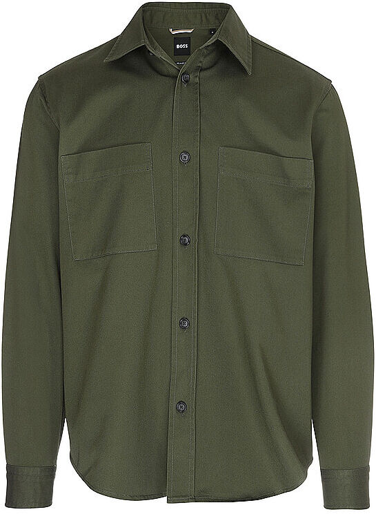 Boss Overshirt H-OWEN dunkelgrün   L L