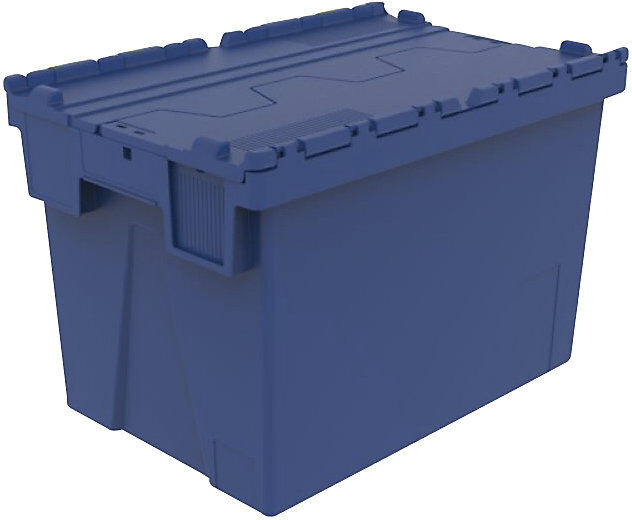 kaiserkraft Mehrweg-Stapelbehälter, LxBxH 600 x 400 x 400 mm, unifarben, blau