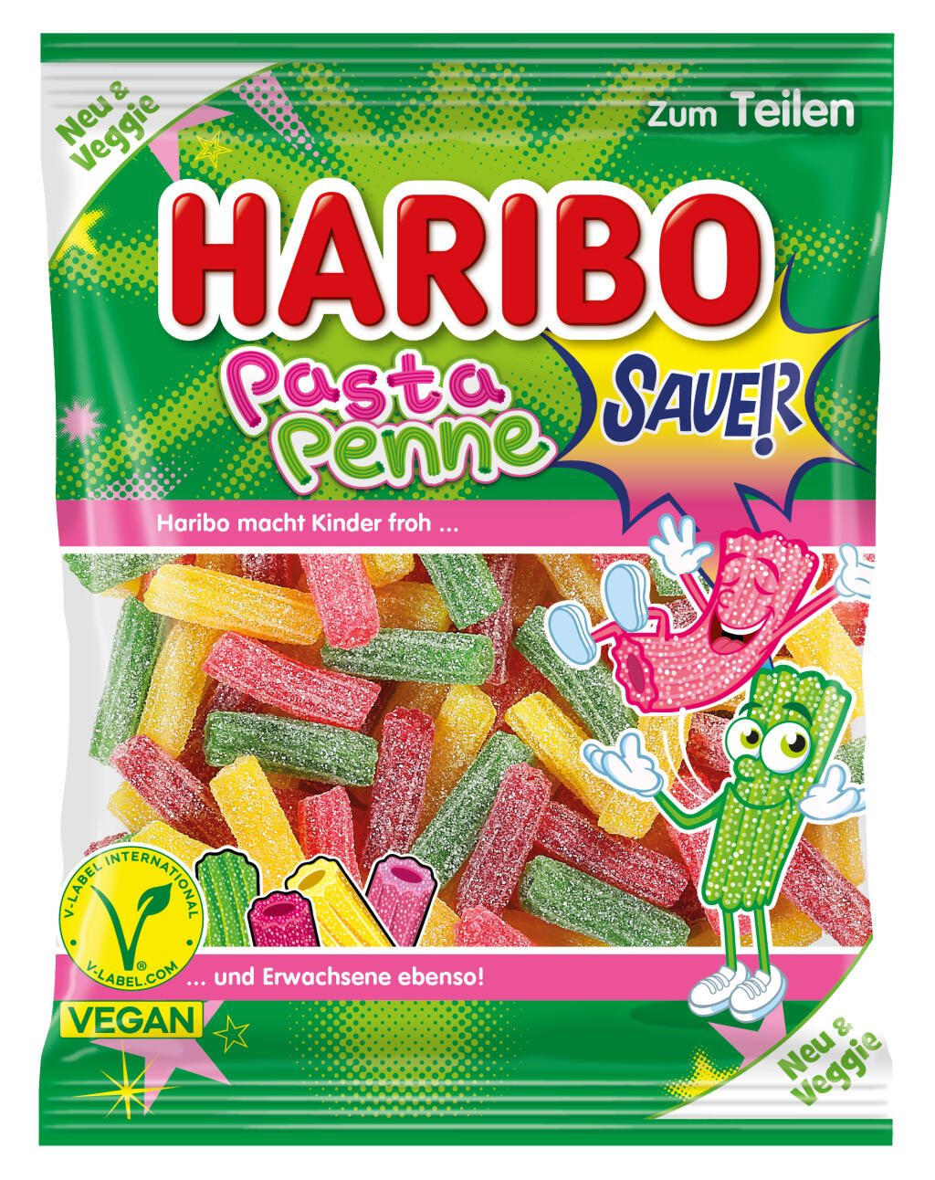 HARIBO Pasta Penne SAUER Fruchtgummi 160,0 g 10054475