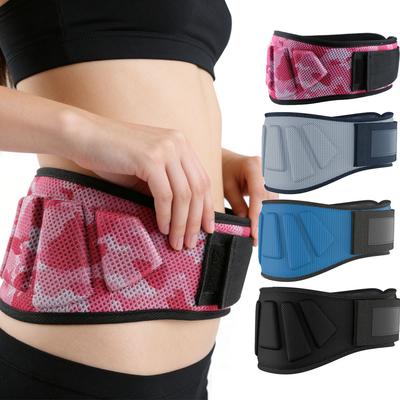 Friendly Fresh Finds Wide Adjustable Fitness Waist Belt For Weightlifting & Deadlifts blue m