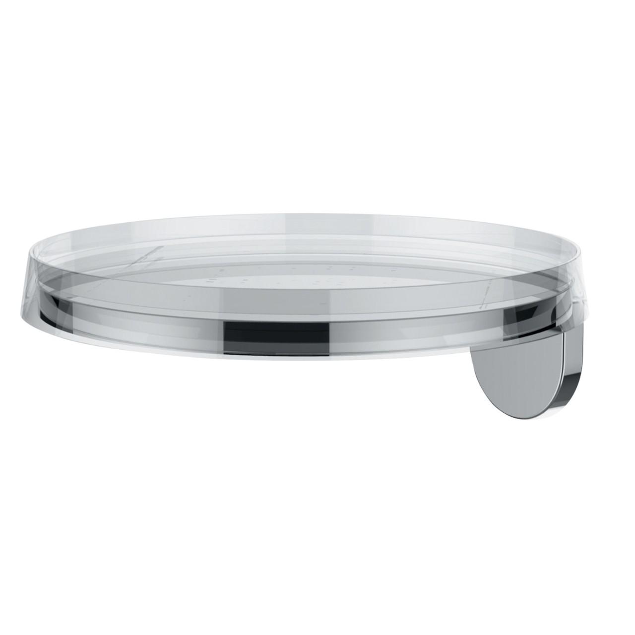 LAUFEN Wandablage Kartell · LAUFEN 185x185x, Deko-Disc in Kristallklar, 38533.3, 3853330040001 H3853330040001