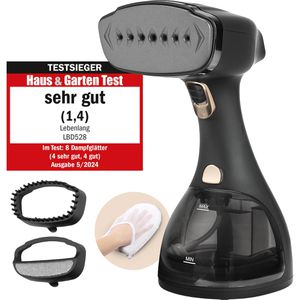 LEBENLANG Dampfglätter Steamer LBD528S, 1500 Watt, 2 Dampfstufen, 300ml