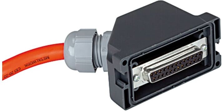 Riegler El. Anschl. Multipol 25-polig, IP 65, Steckdose IP 67, 5 m Kabel (2269.500)