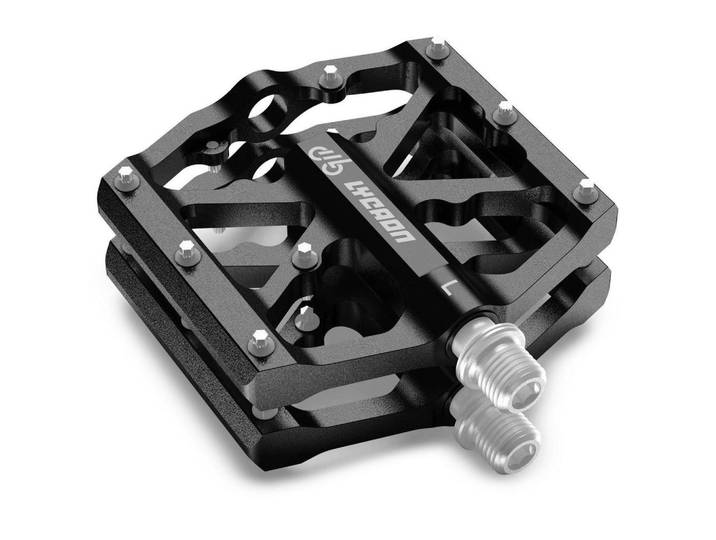 Fahrradpedale Aluminiumlegierung Schwarz, Metall, 9.7x1.8x10.5 cm, Freizeit & Co, Sport & Fitness, Fahrräder, Fahrradzubehör