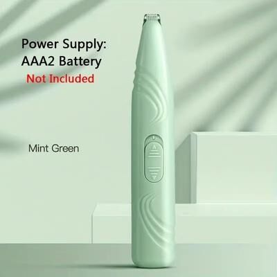 Inspired Finds Mini Pet Hair Trimmer Clipper Precision Grooming Tool For Paws, Eyes, And Sensitive Areas green
