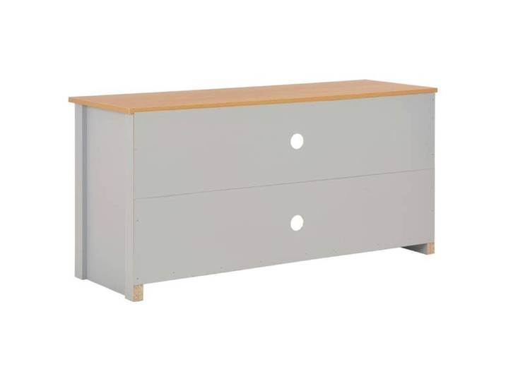 Cabinet TV - Gris - Meuble TV pour Télévision - 1 PC - Gris 120x39x58 cm T110