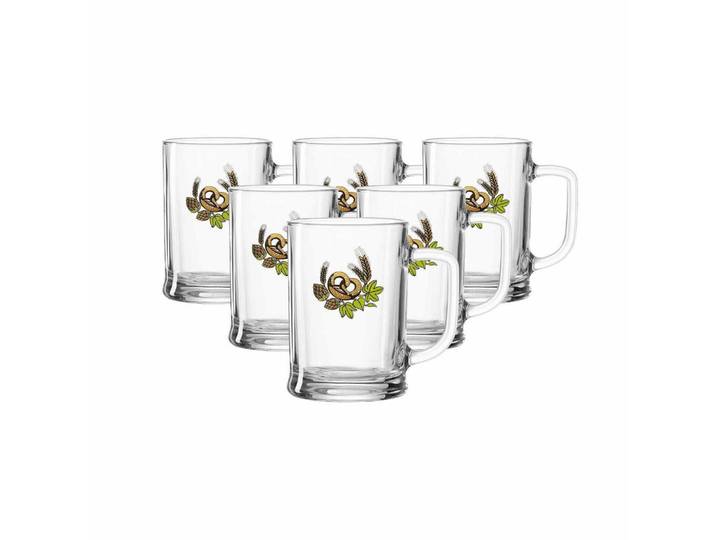Ritzenhoff Breker Bierkrüge Jupp transparent 550 ml, Transparent, Glas, Gläser, Biergläser
