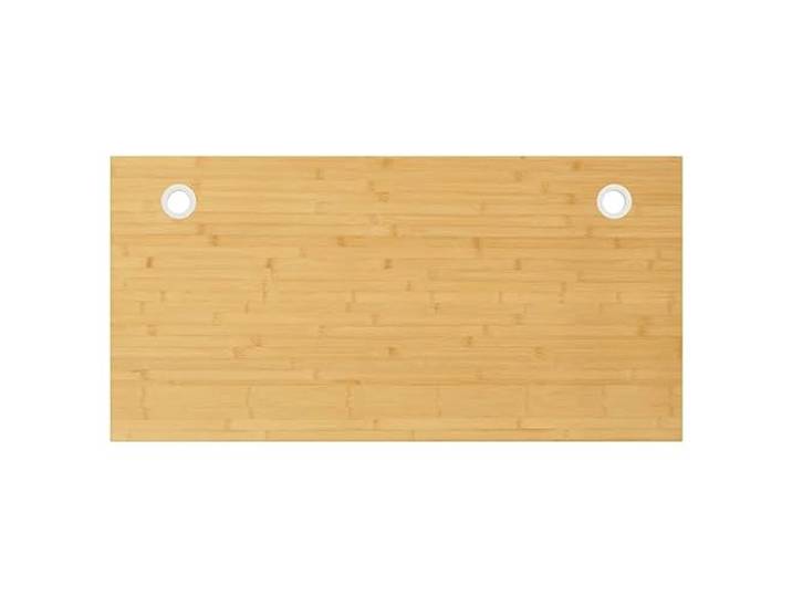 KGTKGTYER Schreibtischplatte Bambus Tischplatte 100x50x4 cm Robustes Material, Integrierte Kabelführung, Pflegeleichte Oberfläche