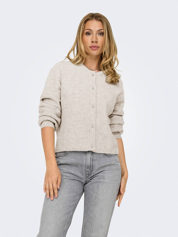 JDY Cardigan in Creme - S