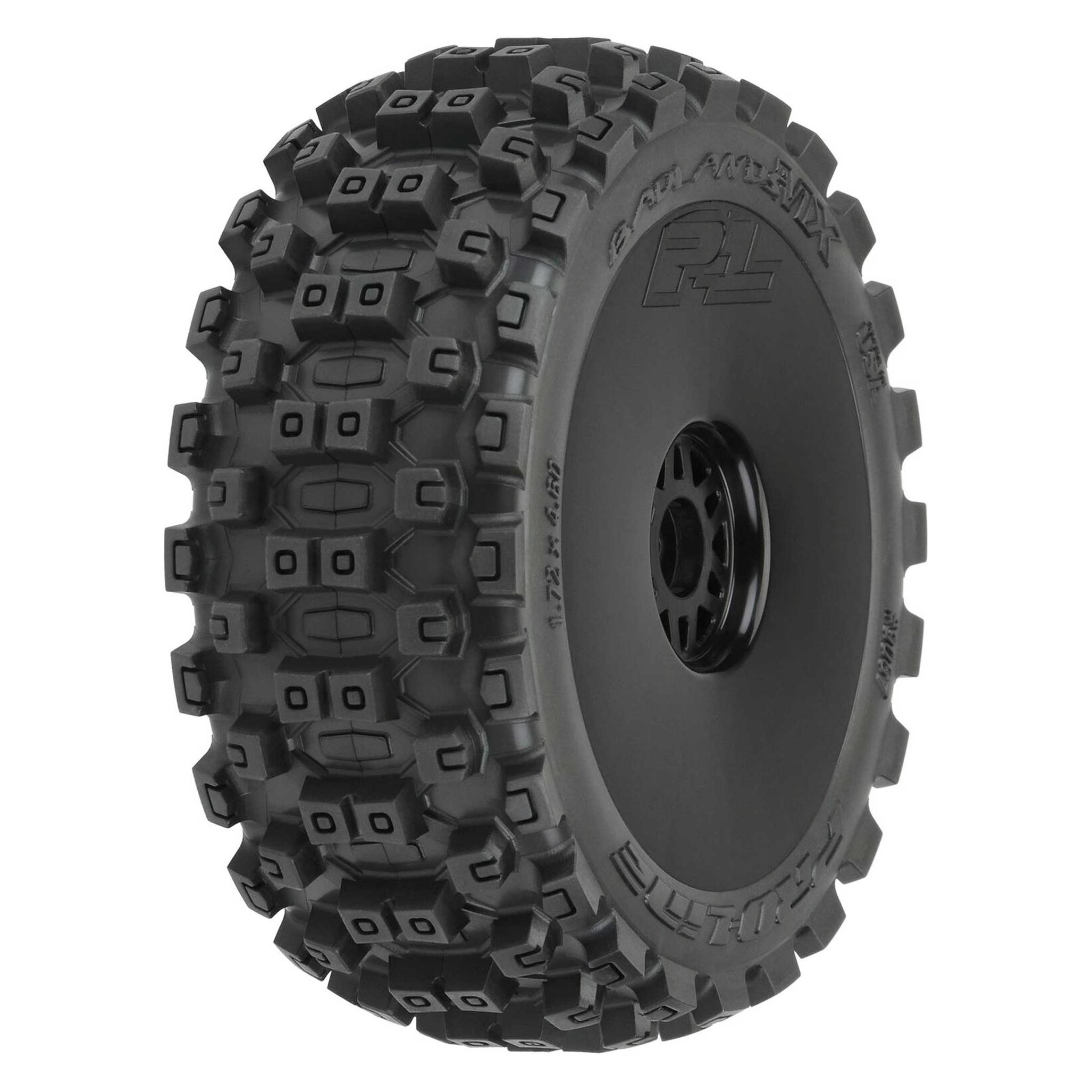 Pro-Line Badlands MX M2 auf Felge schwarz v/h Verbrenner 1:8 Offroad (2 Stück) (PRO9067-41)