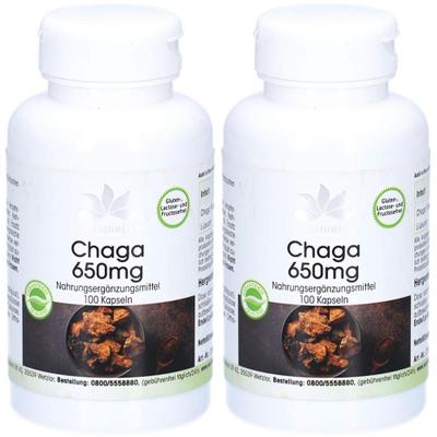 Chaga 650 mg Kapseln 2x 2x100 St