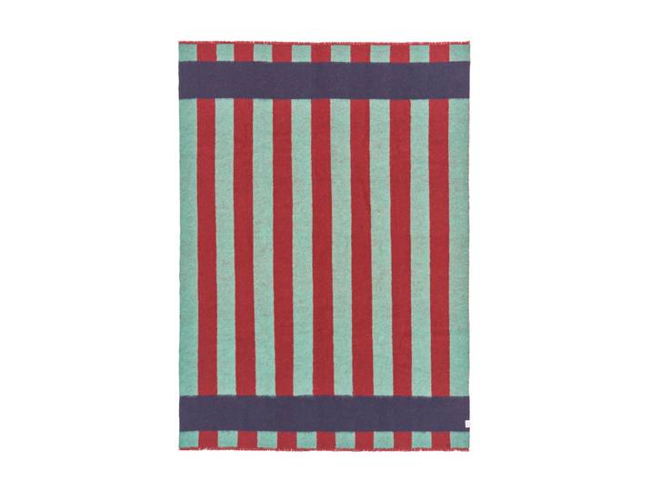 Scandi Living Plaid en laine Aisles 130x180 cm Vert
