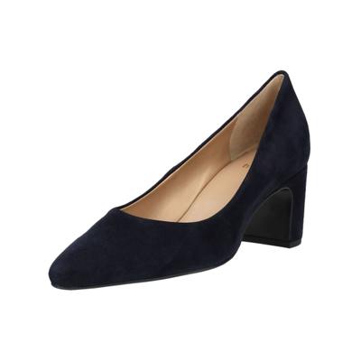 Pumps HÖGL "Högl Pumps Veloursleder", Damen, Gr. 41, Leder, blau (dunkelblau), Veloursleder, Schuhe Pumps
