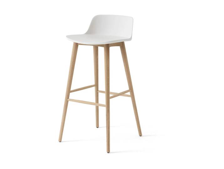 &Tradition Rely HW123 Barhocker White-lackierte Eiche, 75 cm