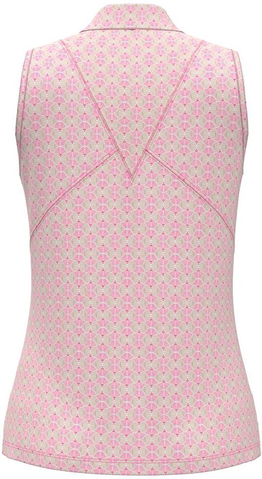 Callaway Golf  - Deco Geo Print Mesh Insert SL Fuchsia Purple - L - Polo