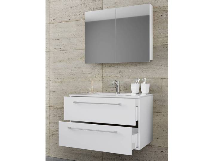 home24 Badkamerset Muniz II 2-delig 80cm wit/wit