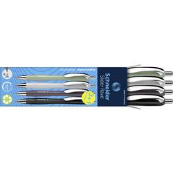 Schneider Schreibgeräte Slider Rave XB Trend 25, Box 4 Stück sortiert 132684 Kugelschreiber Schreibfarbe: Blau 4 St.