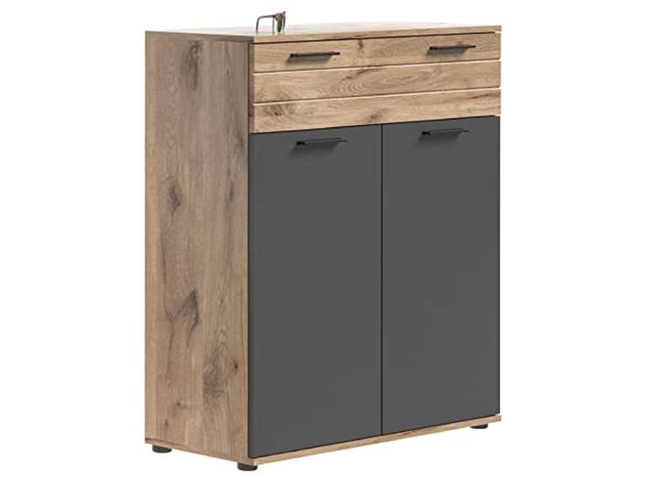 Xonox.home X12B8603 Mason Schuhschrank, Kommode Holz, Schuhkommode 90 x 104 x 37 cm