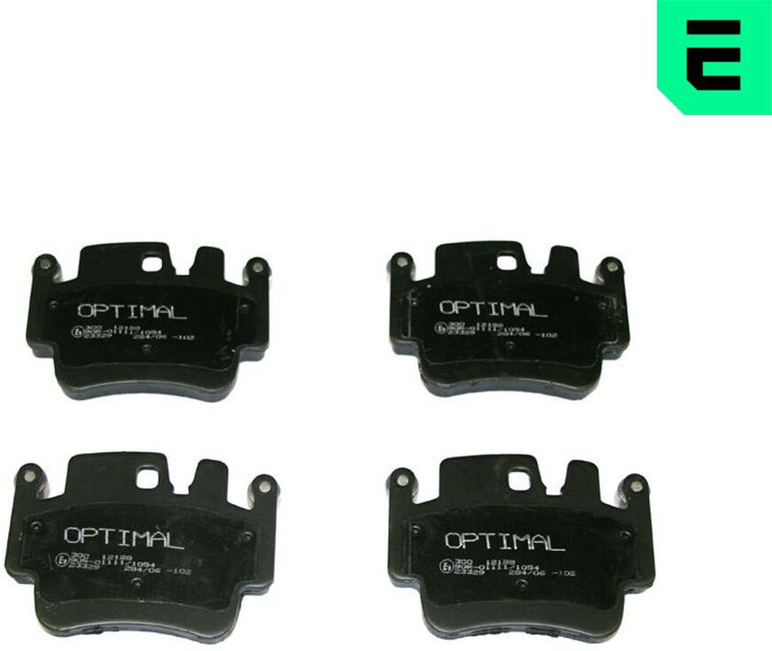Optimal Bremsbelagsatz, Scheibenbremse Bp-12198 Für Porsche