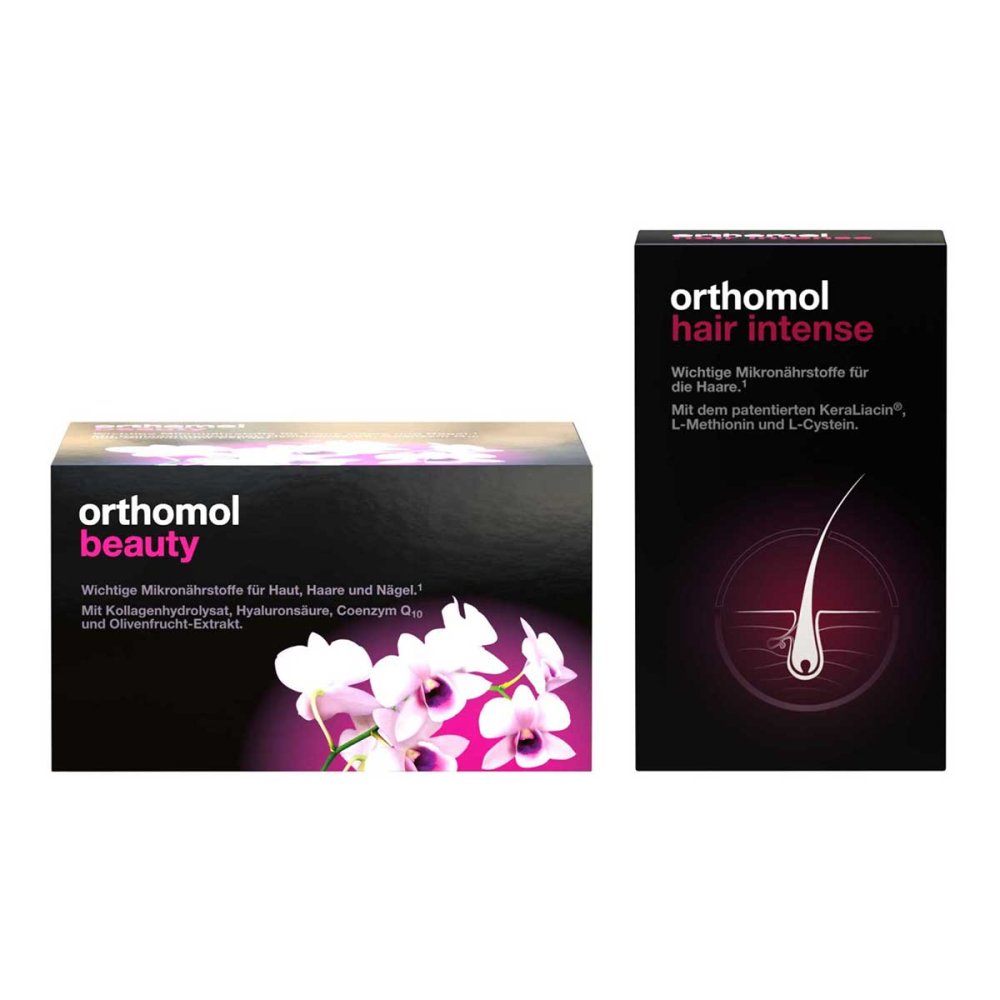 Orthomol pharmazeutische Orthomol Beauty Trinkfläschchen + Orthomol Hair Intense Kapseln 08107196