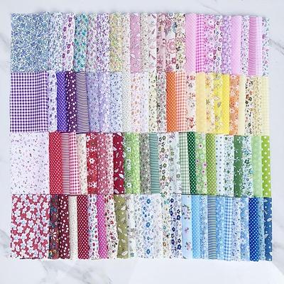 Packung mit 50 Stoffbündeln, Patchwork-Stoffe, Stoff, DIY, handgefertigt, Nähen, Quilten, Stoff, verschiedene Designs, 20 x 15 cm (50 Stück)