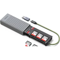 Ugreen Multi-Functional (USB, USB-C), Speicherkartenlesegerät, Grau, Silber