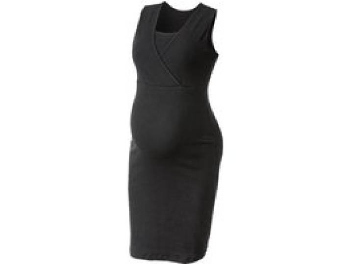 ESMARA® Robe de grossesse côtelée femme (noir)