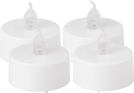 LED-Teelichter, 4 cm Ø, 4 Stück