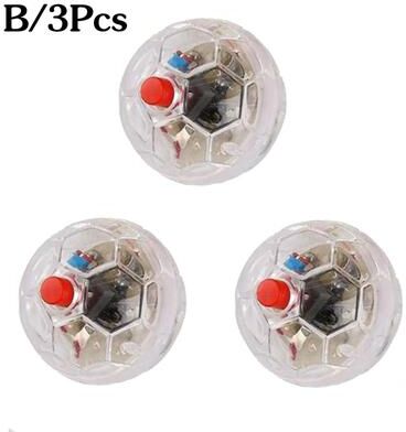 Uplift Essentials Interactive Motion Activated LED Flash Ball Set 3pcs