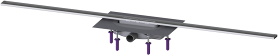 Kessel Linearis Duschrinne 45300.14 1400 mm, Edelstahl gebürstet, Megastop