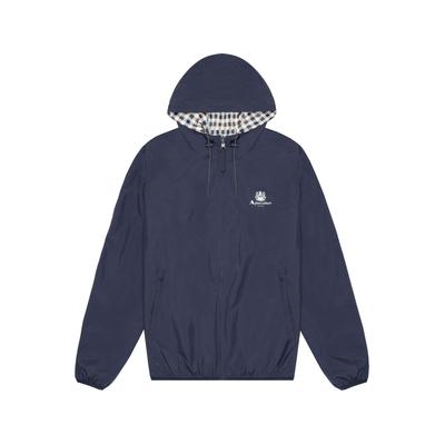 Wendejacke AQUASCUTUM ACTIVE "HOODED SAILOR JACKET Herren", Herren, Gr. XL, blau (navy), Softshell, 100% Polyester, normal normal, Jacken, Kapuzenjacke Herren, leichte Jacke, Sportjacke, Windjacke, Sale