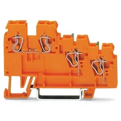 Wago 270-577 3-Leiter-Aktoreneinspeiseklemme,mit farbig bedruckten Leitereinführungen,2,5 mm2,orange 270577  - 10 Stück