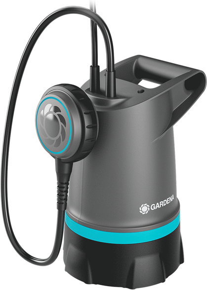 Gardena 20000 BASIC - Elektrische Tauchpumpe für klares Wasser - Integrierter Schwimmer