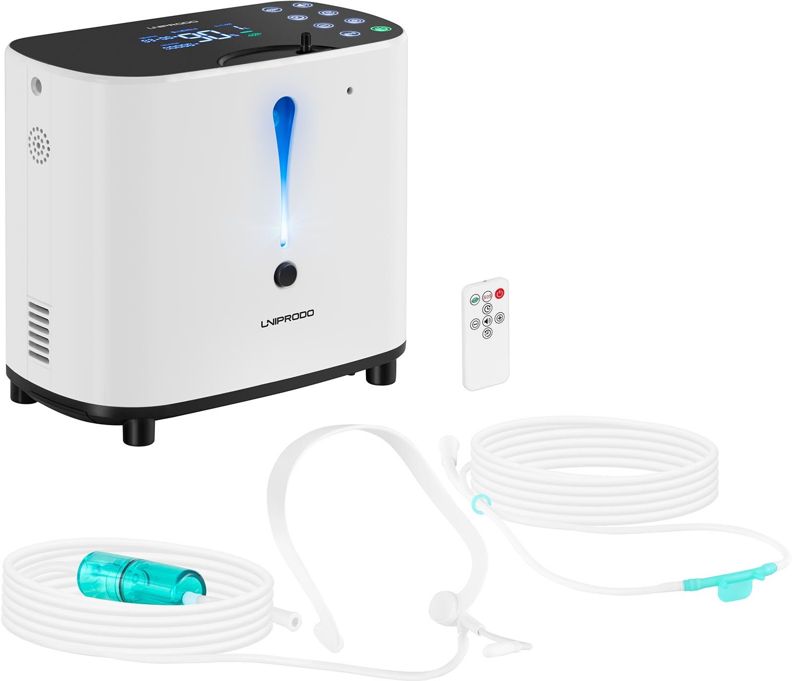 Uniprodo Concentrador de oxigénio para fins não médicos – 1 a 6 l/min – até 90 % de oxigénio UNI_OC_100